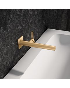 KEUCO Edition 11 single lever washbasin mixer 51116252302 concealed, projection 24.3 cm, brushed brass