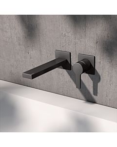 KEUCO Edition 11 single lever washbasin mixer 51116350200 concealed, 2-hole, projection 19.7 cm, brushed titanium black