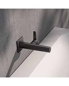 KEUCO Edition 11 single lever washbasin mixer 51116350302 concealed, projection 19.7 cm, brushed titanium black