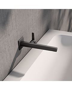 KEUCO Edition 11 single lever washbasin mixer 51116352302 concealed, projection 24.3 cm, brushed titanium black