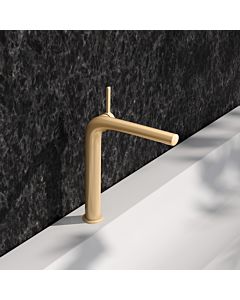 KEUCO Edition 400 mitigeur lavabo 240, 51502250102 sans garniture de vidange , laiton brossé