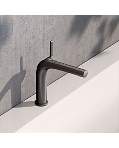 KEUCO Edition 400 mitigeur lavabo 150, 51502350100 sans garniture de vidange , chrome noir brossé