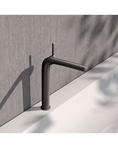 KEUCO Edition 400 mitigeur lavabo 240, 51502350102 sans garniture de vidange , chrome noir brossé