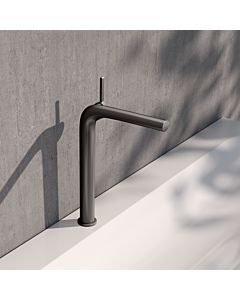 KEUCO Edition 400 mitigeur lavabo 290, 51502350103 sans garniture de vidange , chrome noir brossé