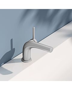 KEUCO Edition 400 single lever washbasin mixer 80, 51504210100 without drain fitting, stainless steel finish