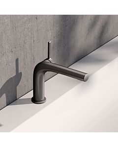 KEUCO Edition 400 mitigeur lavabo 120, 51504350102 sans garniture de vidange , chrome noir brossé