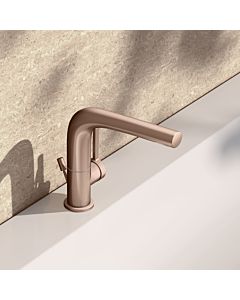 KEUCO Edition 400 mitigeur lavabo 150, 51505290000 pivotante , avec tirette garniture de vidange , or rouge brossé