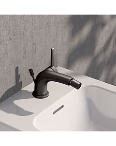 KEUCO Edition 400 single-lever bidet mixer 51509350000 with pop-up waste set, brushed titanium black