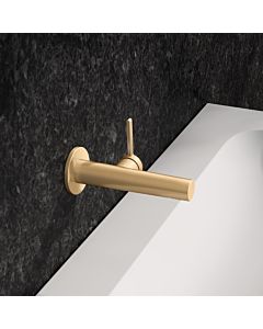 KEUCO Edition 400 Einhebel-Waschtischmischer 51516250101 Unterputz, Ausladung 16,5 cm, Messing gebürstet