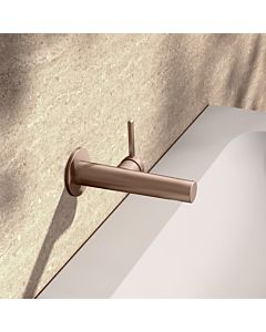 KEUCO Edition 400 single lever washbasin mixer 51516290101 concealed, projection 16.5 cm, brushed rose gold