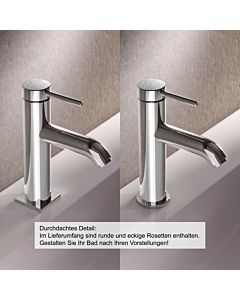 Keuco IXMO Soft 100 basin mixer 59502012100 projection 114mm, without pop-up waste, chrome-plated