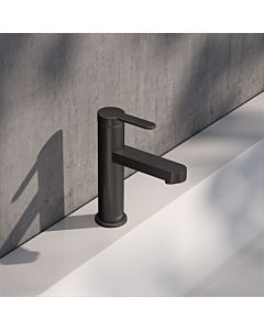 KEUCO IXMO Flat single lever basin mixer 59502353100 projection 109mm, without drain fitting, brushed titanium black