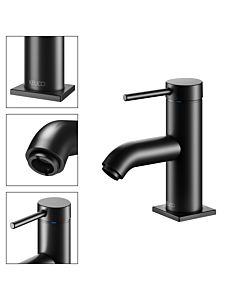 Keuco IXMO Soft 60 Black Selection Waschtischarmatur 59504372100 ohne Ablaufgarnitur, schwarz