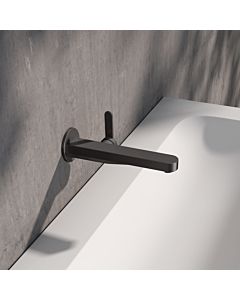 KEUCO IXMO Flat Einhebel-Waschtischmischer 59516351301 Unterputz, Ausladung 22,5 cm, rund, Titanschwarz gebürstet