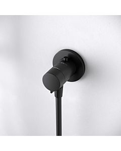 Keuco IXMO SOLO Black Selection final assembly set 59554370001 matt black, hose connection, round