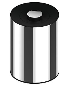 Keuco Plan Abfallbehälter 04989170037 5 l, Deckel schwarzgrau, Aluminium lackiert