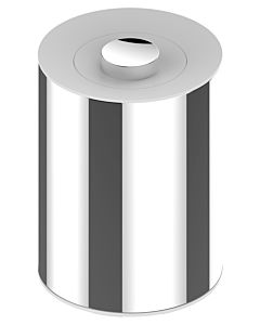 Keuco Plan Abfallbehälter 04989070051 5 l, Deckel weiß, Edelstahl