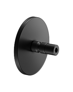 Keuco adhesive set 04994370501 matt black, with rosette