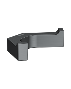 Keuco Edition 11 Handtuchhaken 11115130000 doppelt, Schwarzchrom gebürstet