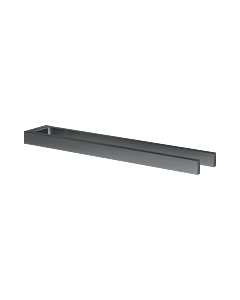 Keuco Edition 11 towel rail 11118130000 projection 450mm, 2-part, fixed, black chrome brushed