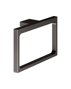 KEUCO Edition 11 Handtuchring 11121350000 geschlossen, 26 cm, Titanschwarz gebürstet