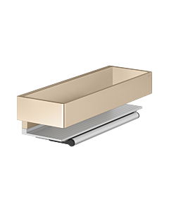 Keuco basket 11159030000 brushed bronze, with integrated glass squeegee