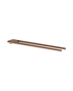 KEUCO Edition 400 towel rail two-armed 11518290000 rigid, 45 cm, brushed rose gold