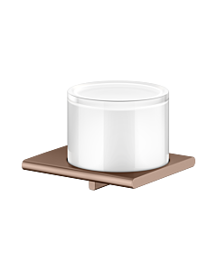 KEUCO Edition 400 Seifenspender 11552299000 with frosted glass, brushed rose gold/white