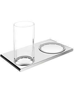Keuco Edition 400 double holder 11556139000 brushed black chrome, for glass and soap dish