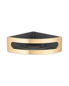 Keuco Elegance Eckschwammkorb 11657, 11657250001 Einsatz anthrazit, Messing gebürstet