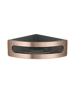 Keuco Elegance  Eckschwammkorb 11657, 11657290001 Einsatz anthrazit, Rotgold gebürstet