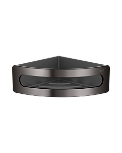 Keuco Elegance panier éponge d&#39;angle 11657, 11657350001 insert anthracite, noir titane brossé.