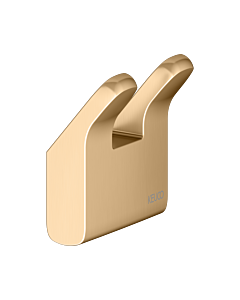 KEUCO Moll Handtuchhaken 12713250000 doppelt, Messing gebürstet