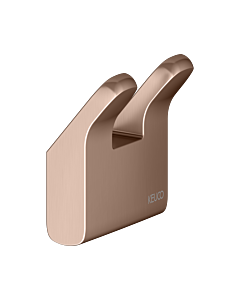 KEUCO Moll Handtuchhaken 12713290000 doppelt, Rotgold gebürstet