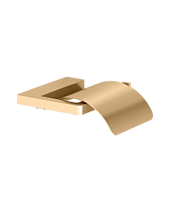 KEUCO Moll Toilettenpapierhalter 12760250000 mit Deckel, Messing gebürstet