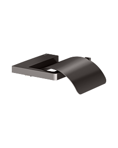 KEUCO Moll porte-papier toilette 12760350000 avec couvercle, titane brossé noir