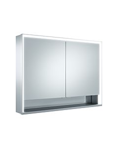 Keuco Royal Lumos Spiegelschrank 14308171305 1050x735x165mm, silber-eloxiert, Spiegelheizung, 2 kurze Türen, Wandvorbau