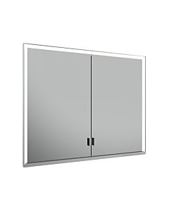 Keuco Royal Lumos mirror cabinet 14313172303 900 x 735 x 165 mm, wall installation, silver anodized, 2 long doors