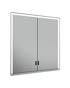 Keuco Royal Lumos mirror cabinet 14317172303 wall installation, wall installation, silver anodized, 2 long doors