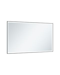 Keuco miroir Royal Lumos 14598134003 1050x650x60mm, 65 + 62 watts, noir anodisé, miroir chauffant
