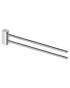 Porte-serviettes Keuco Smart.2 14718010000 chromé, 2 pièces, pivotant, 440 mm