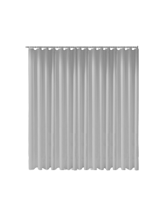 Keuco Duschvorhang Plan uni 14943000320 200 x 180 cm, 11 Ösen, lichtgrau