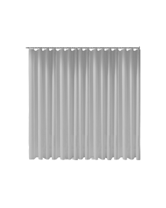 Keuco Duschvorhang Plan uni 14943000330 300 x 180 cm, 16 Ösen, lichtgrau