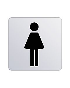 Keuco Türschild Plan 14966010000 Symbol Damen, verchromt