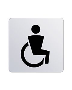 Keuco Türschild Plan 14968010000  Symbol Behinderte, verchromt