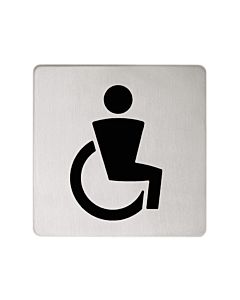 Keuco Türschild Plan 14968070000 Symbol Behinderte, Edelstahl