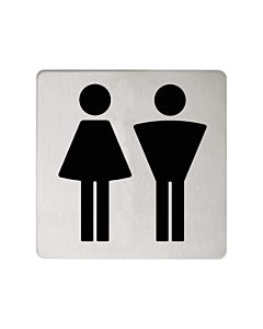 Keuco Türschild Plan 14971070000 Symbol Damen/Herren, Edelstahl