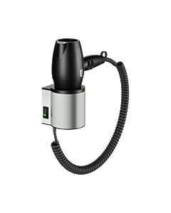 sèche-cheveux Keuco Plan 14995210037 finition inox/noir gris, avec Halter
