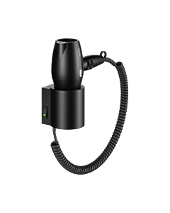 Keuco Plan Haartrockner 14995370037 schwarz matt/schwarz, mit Halter