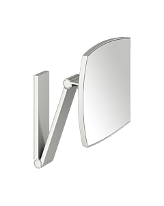 KEUCO iLook_move miroir cosmétique 17613210000 carré, grossissement 5x, modèle mural, finition inox